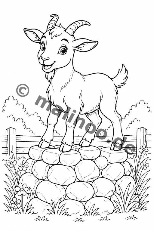 Bauernhoftiere Malbuch 20 Ausmalbilder gedruckt+lose – Vorschaubild 9