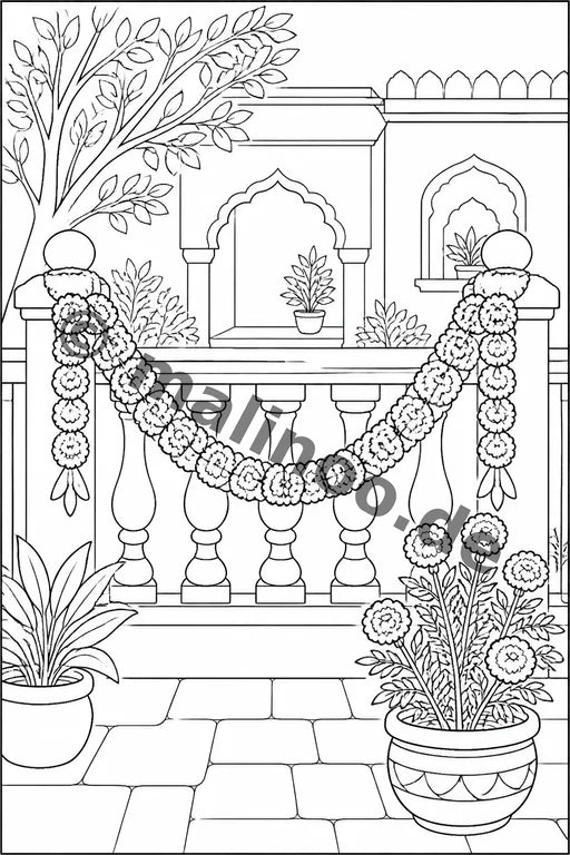 Blumen Malbuch 100 Ausmalbilder PDF Download – Vorschaubild 4