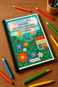 Blumen Malbuch 100 Ausmalbilder gedruckt+gebunden – Mockup-Ansicht