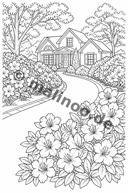 Blumen Malbuch 20 Ausmalbilder gedruckt+lose – Vorschaubild 9
