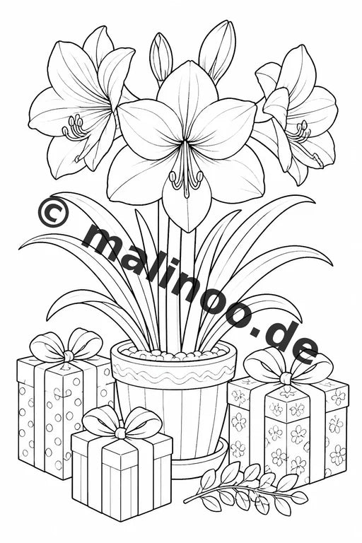 Blumen Malbuch 50 Ausmalbilder gedruckt, ungebunden – Vorschaubild 7