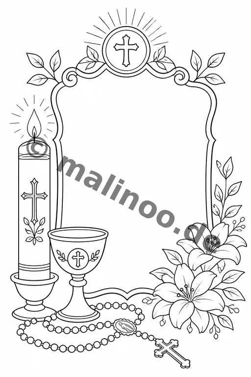 Christian Communion Coloring Book 100 Coloring Pages PDF Download – Vorschaubild 5