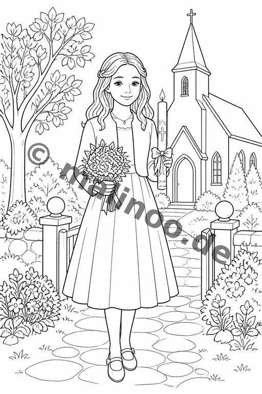 Christian Confirmation Coloring Book 100 Coloring Pages – Vorschaubild 3