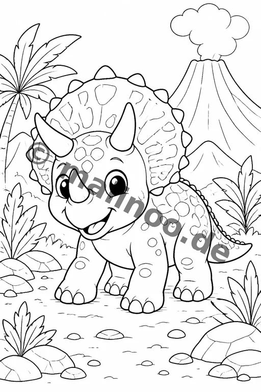 Dino-Babys Malbuch 100 Ausmalbilder PDF Download – Vorschaubild 4