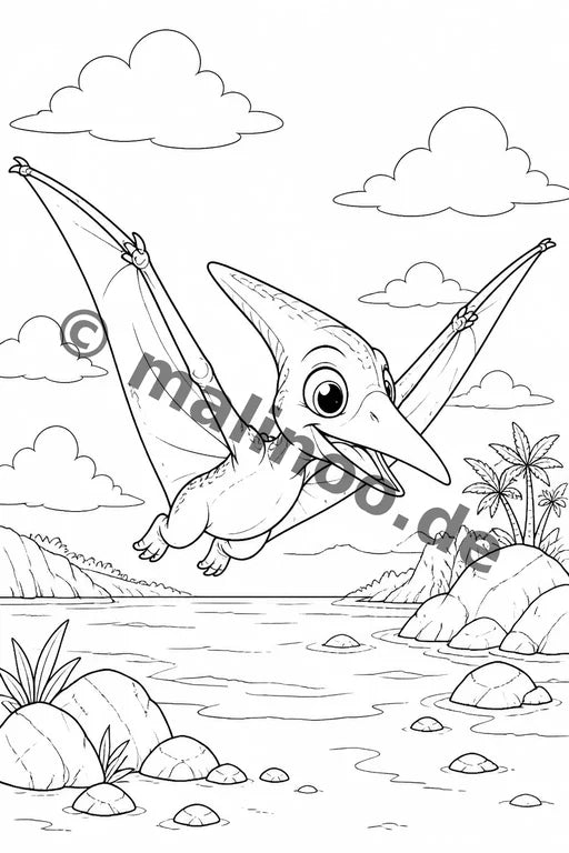 Dino-Babys Malbuch 100 Ausmalbilder gedruckt+lose – Vorschaubild 10