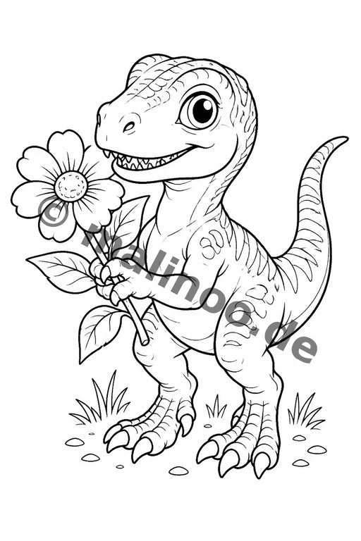 Dino-Babys Malbuch 100 Ausmalbilder gedruckt+lose – Vorschaubild 9