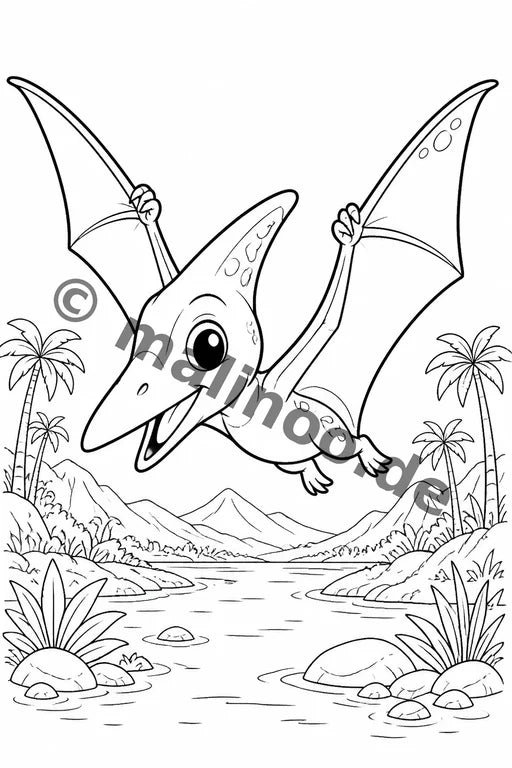 Dino-Babys Malbuch 20 Ausmalbilder gedruckt+lose – Vorschaubild 10