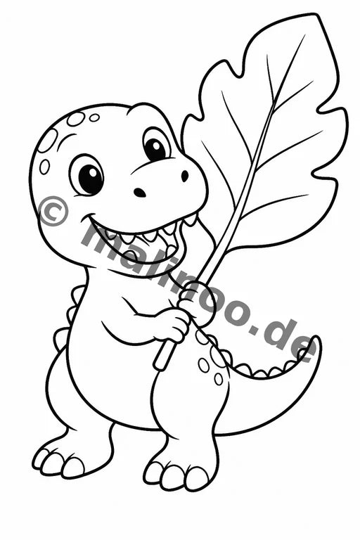 Dinosaurier Malbuch 100 Ausmalbilder PDF Download – Vorschaubild 1