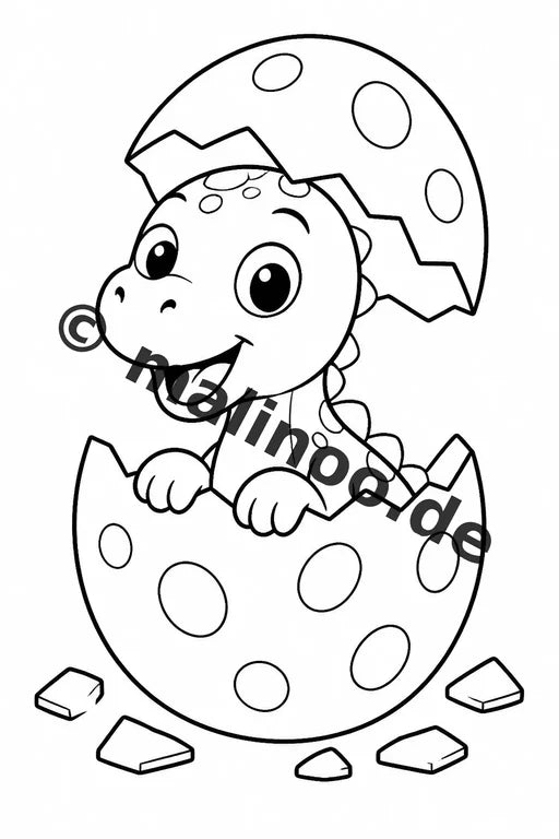Dinosaurier Malbuch 100 Ausmalbilder PDF Download digital – Vorschaubild 2