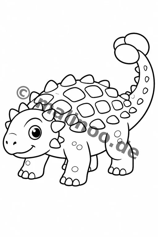 Dinosaurier Malbuch 100 Ausmalbilder PDF Download – Vorschaubild 2