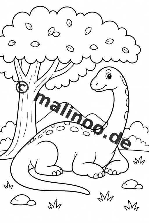 Dinosaurier Malbuch 100 Ausmalbilder gedruckt, ungebunden – Vorschaubild 7
