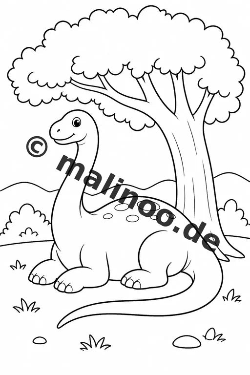 Dinosaurier Malbuch 100 Ausmalbilder gedruckt, ungebunden – Vorschaubild 7
