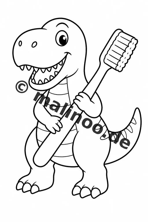 Dinosaurier Malbuch 100 Ausmalbilder gedruckt, ungebunden – Vorschaubild 9