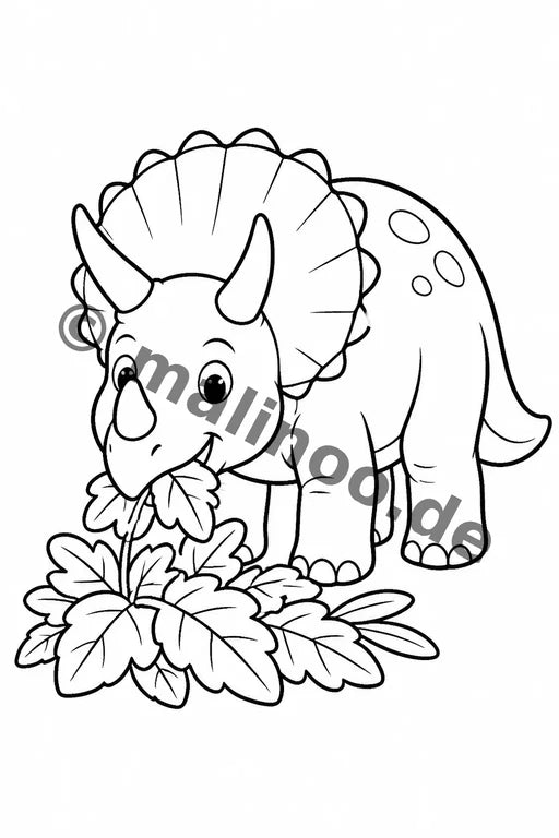 Dinosaurier Malbuch 20 Ausmalbilder PDF Download – Vorschaubild 4