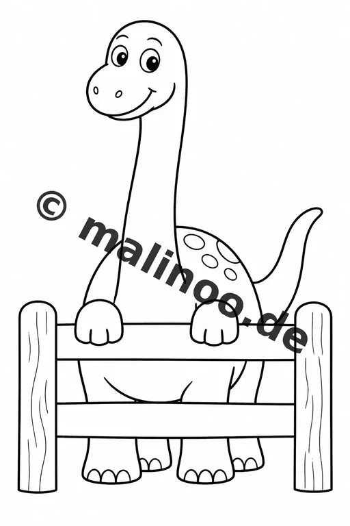 Dinosaurier Malbuch 20 Ausmalbilder PDF Download digital – Vorschaubild 5