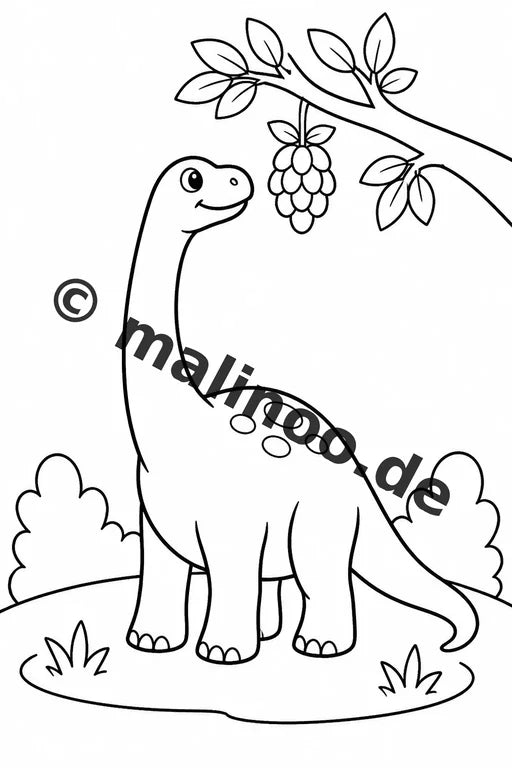 Dinosaurier Malbuch 20 Ausmalbilder gedruckt und gebunden – Vorschaubild 6