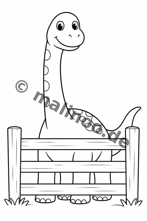 Dinosaurier Malbuch 20 Ausmalbilder gedruckt+gebunden – Vorschaubild 9