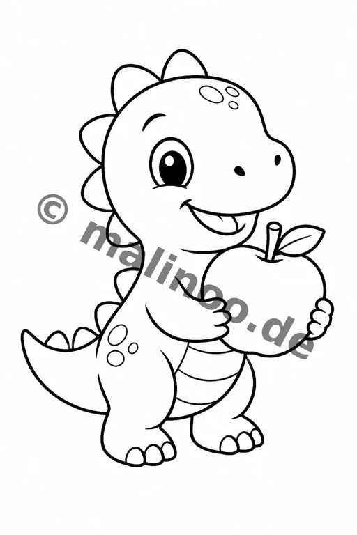 Dinosaurier Malbuch 20 Ausmalbilder gedruckt+lose – Vorschaubild 10