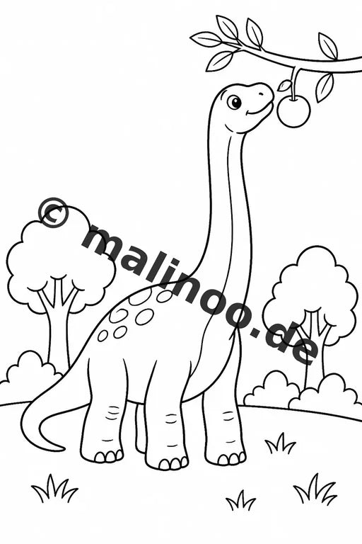 Dinosaurier Malbuch 20 Ausmalbilder gedruckt, ungebunden – Vorschaubild 6