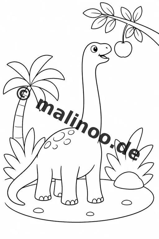 Dinosaurier Malbuch 20 Ausmalbilder gedruckt, ungebunden – Vorschaubild 6