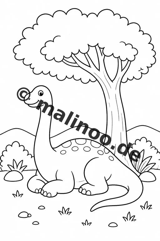 Dinosaurier Malbuch 20 Ausmalbilder gedruckt, ungebunden – Vorschaubild 7