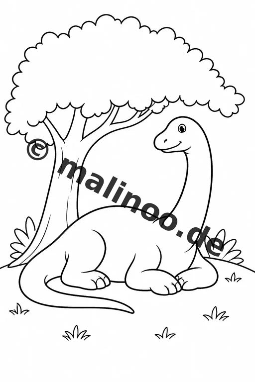 Dinosaurier Malbuch 20 Ausmalbilder gedruckt, ungebunden – Vorschaubild 7
