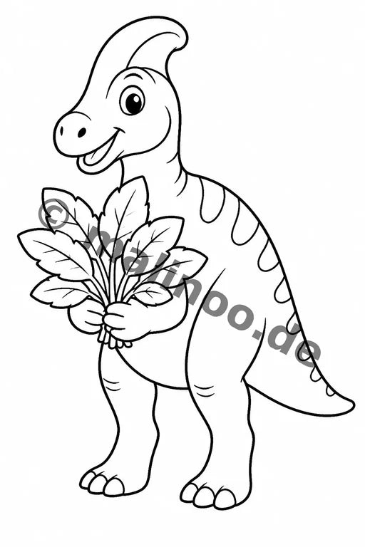 Dinosaurier Malbuch 20 Ausmalbilder gedruckt+lose – Vorschaubild 8