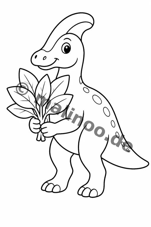Dinosaurier Malbuch 20 Ausmalbilder gedruckt+lose – Vorschaubild 8