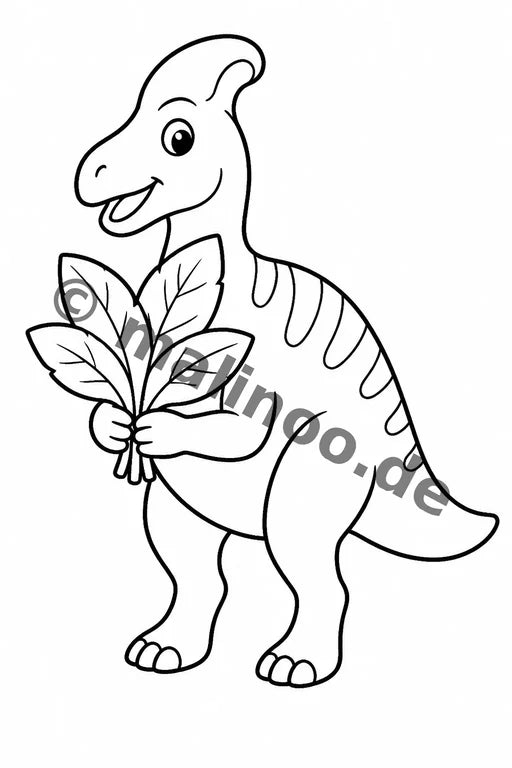 Dinosaurier Malbuch 20 Ausmalbilder gedruckt+lose – Vorschaubild 8