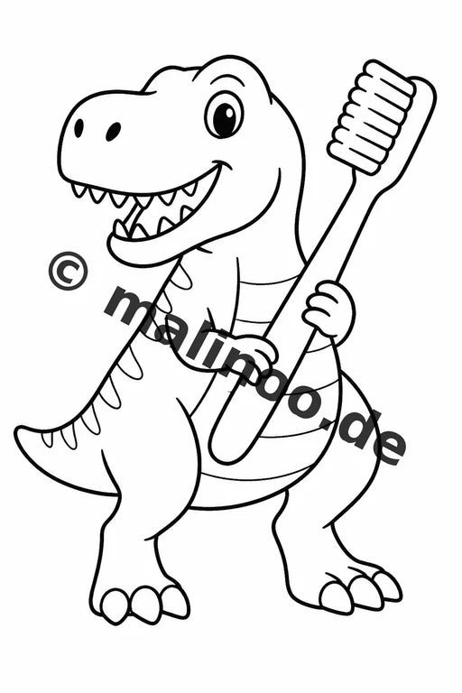 Dinosaurier Malbuch 20 Ausmalbilder gedruckt, ungebunden – Vorschaubild 9