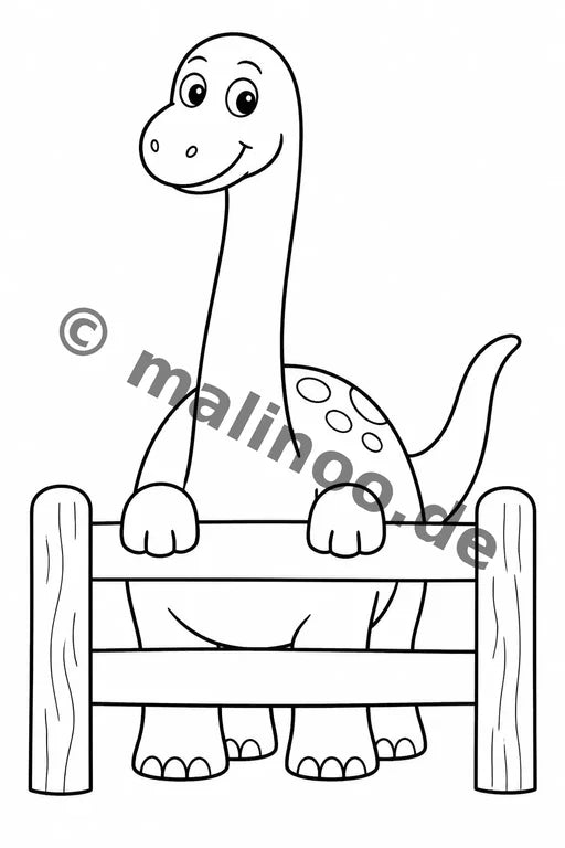 Dinosaurier Malbuch 20 Ausmalbilder gedruckt+lose – Vorschaubild 9