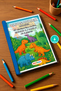 Dinosaurier Malbuch 50 Ausmalbilder PDF Download – Mockup-Ansicht