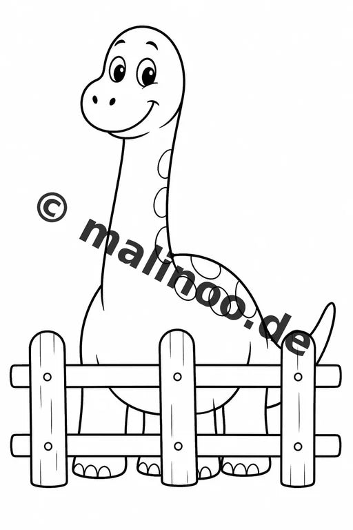 Dinosaurier Malbuch 50 Ausmalbilder PDF Download digital – Vorschaubild 5