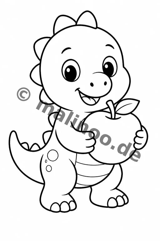 Dinosaurier Malbuch 50 Ausmalbilder gedruckt+lose – Vorschaubild 10