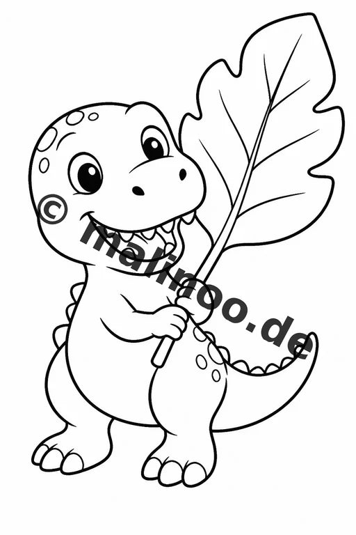 Dinosaurier Malbuch 50 Ausmalbilder gedruckt, ungebunden – Vorschaubild 1
