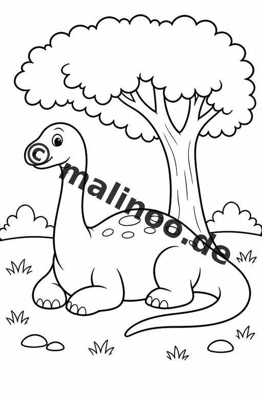 Dinosaurier Malbuch 50 Ausmalbilder gedruckt, ungebunden – Vorschaubild 7