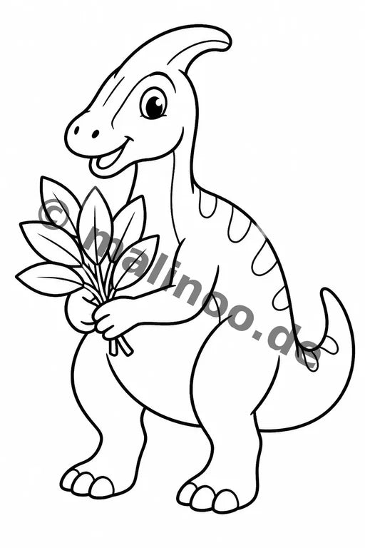 Dinosaurier Malbuch 50 Ausmalbilder gedruckt+lose – Vorschaubild 8