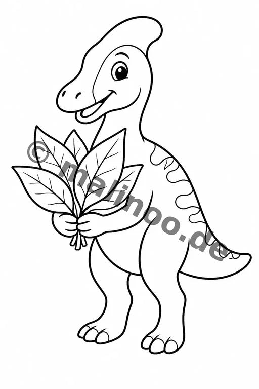 Dinosaurier Malbuch 50 Ausmalbilder gedruckt+lose – Vorschaubild 8