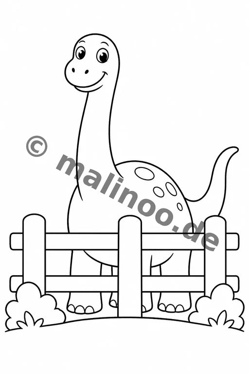 Dinosaurier Malbuch 50 Ausmalbilder gedruckt+lose – Vorschaubild 9