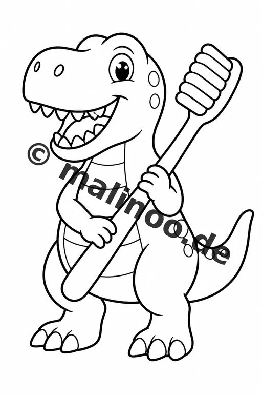 Dinosaurier Malbuch 50 Ausmalbilder gedruckt, ungebunden – Vorschaubild 9