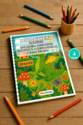 Drachen Malbuch 100 Ausmalbilder PDF Download digital – Mockup-Ansicht