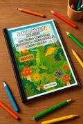 Drachen Malbuch 100 Ausmalbilder gedruckt+gebunden – Mockup-Ansicht
