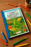 Drachen Malbuch 50 Ausmalbilder gedruckt+gebunden – Mockup-Ansicht