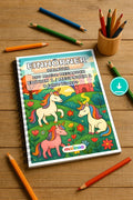 Einhörner Malbuch 100 Ausmalbilder PDF Download – Mockup-Ansicht