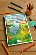 Elefanten Malbuch 100 Ausmalbilder PDF Download digital – Mockup-Ansicht