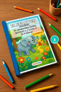Elefanten Malbuch 50 Ausmalbilder PDF Download – Mockup-Ansicht