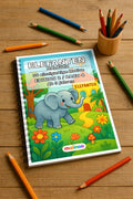 Elefanten Malbuch 50 Ausmalbilder gedruckt und gebunden – Mockup-Ansicht
