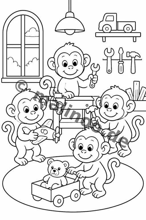 Esel Malbuch 100 Ausmalbilder PDF Download – Vorschaubild 4
