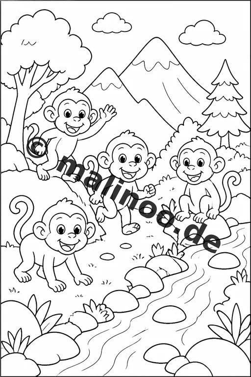Esel Malbuch 100 Ausmalbilder gedruckt und gebunden – Vorschaubild 6