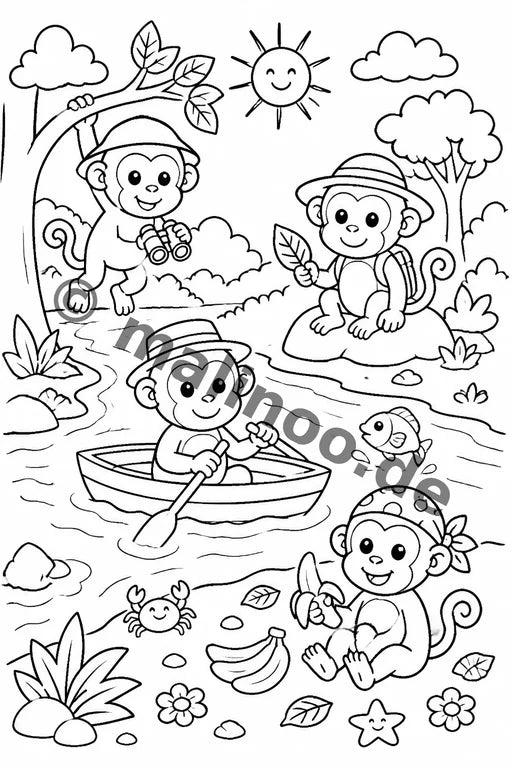 Esel Malbuch 20 Ausmalbilder PDF Download – Vorschaubild 2
